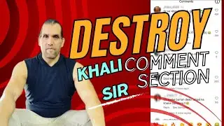 Destroy Khali Sir Comment Section 🤯🤣 | @wrongaudienceyt