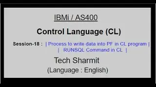 write pf using RUNSQL in CL program | write file records using CL program | CL programming | CL400