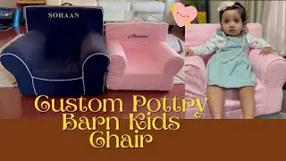 Pottery barn kids My First Light Pink Pin Dot Anywhere Chair - Setup, review and Demo