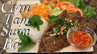 Cách ướp sườn bò Đại Hàn để ăn cơm tấm cực kì ngon - Korean BBQ short rib w/broken rice 🍚