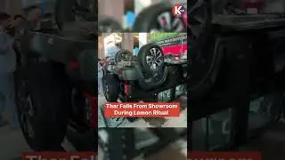 Thar Falls From Showroom During Lemon Ritual | Truth Behind Viral Lemon-Crushing Accident