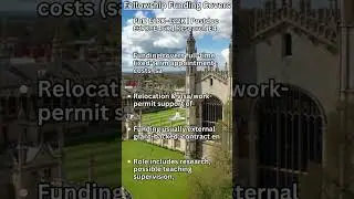PhD/Postdoc Research Fellowship- International Students- University of Cambridge, UK 2025/26 #shorts