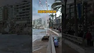 23&deg;C Today in Benidorm, but you wouldn't think it with these waves. 🌊 #benidorm #levantebeach