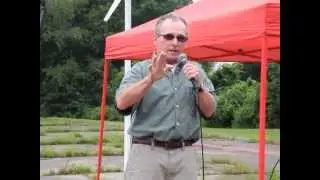 Dave Dionne Rouses the Troops at the Brayton Point 350.org Rally