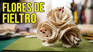Manualidades con fieltro/Flores.