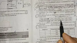 Soil Mechanics 4Th-Sem Compaction Numerical diploma in civil engineering 2076 reg/back