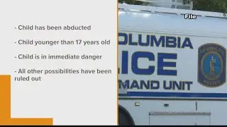 Criteria for when can an AMBER alert can be issued