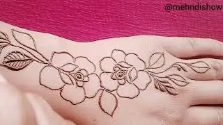 Beautiful easy rose mehndi design😍 gulaab mehendi design 🥰😍#mehndishow #youtuber #trending #viral