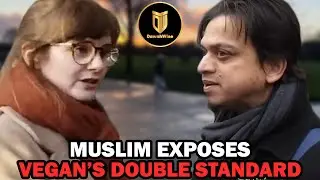 Muslim Completely Silences Vegan Woman | Mansur | Speakers Corner