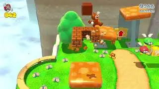 Super Mario 3D Land Level 4-4  - Abenteuer in den Trampolinbergen