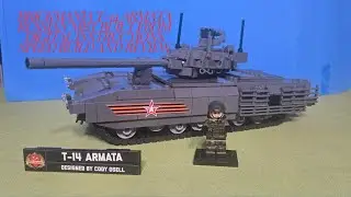 Brickmania T-14 Armata Russian MBT Built from Digital Instructions Speed Build and Review