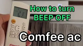 Как отключить звуковой сигнал на пульте управления кондиционера COMFEE