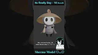 Day - 10 sherma hollow knight silksong 3d model #3d #blender #silksong #silksongsherma  #day10