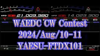 WAEDC CW Contest 2024｜YAESU FTDX101 - ANT：YAGI 10mH - 受信地：兵庫県淡路市