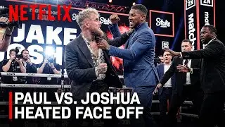 Anthony Joshua Almost BRAWLS With Jake Paul At Press Conference FACE OFF!...