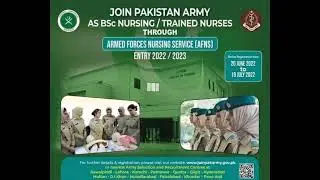 Join Pakistan Army As BSc Nursing ||Armed forces nursing services (AFNS)