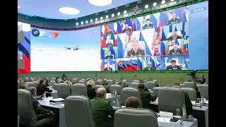 Селекторное совещание с руководящим составом ВС РФ под председательством Сергея Шойгу (15.01.2019)