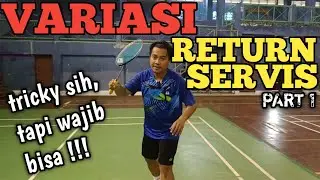RETURN SERVIS PEMAIN GANDA | TIPS BADMINTON | TRICKSHOT RETURN SERVE