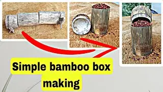 simple bamboo box making video...#craft #diy #viral #bamboo #bts