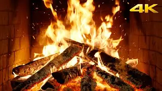 🔥 Камин с мягким светом и тихим потрескиванием для уютного сна (Fireplace 4K)