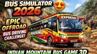 Bus Simulator 2026 😍 | Epic Offroad Bus Driving Challenge | Indian Mountain Bus Game 3D