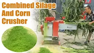 Efficient grain and grass grinding machine | Silage and corn crusher for animal feed production