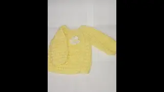 CHAMBRITA O SAQUITO PARA BEBE DE 0 - 3 MESES,  TEJIDO A CROCHET #crochet #hechoamano  #tejido