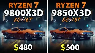 Ryzen 7 9800X3D vs Ryzen 7 9850X3D - Test in 9 Games