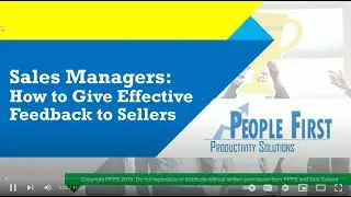 Sales Managers: How to Give Effective Feedback to Sellers