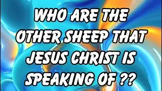 A study on John 10:16 !! Who are the other sheep Jesus is speaking of ??