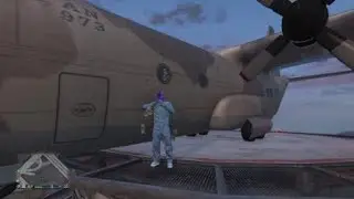 GTA online Титан,МейзБанк и Красный закат !Все четко) Landing a TITAN on Maze Bank in GTA online