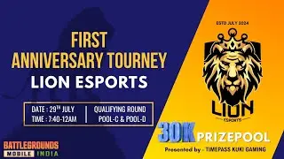 POOL C & D QUALIFYING | LION ESPORTS 1ST ANNIVERSARY | TIMEPASS IS LIVE #bgmi  #livestream #tourney