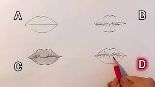 طريقة رسم الفم خطوة بخطوة | حسب خبرتك | How to draw easy Lips