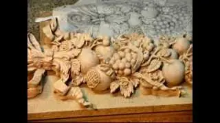 Wood carving ornament,chime wall clock.mpg