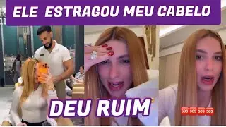Virgínia ficou apavorada o cabelo dela ficou feio mudou a cor