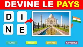 🌍QUIZ G&Eacute;OGRAPHIE 🌍 Devine le PAYS en remettant les LETTRES dans l'ORDRE | TEST | JEU  | QUIZZ | PAYS