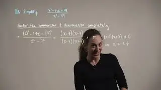 Simplifying Rational Expressions (Example 1)