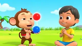 El travieso mono beb&eacute; hizo malabarismos con frutas | Canci&oacute;n Divertida | Canciones para Ni&ntilde;os