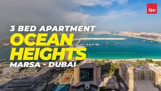 Amazing 3 Bed Apartment in Ocean heights, Marsa - Dubai