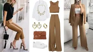 IDEAS DE ATUENDOS  CON PANTALON CAQUI✨OUTFIT IDEAS WITH KHAKI PANTS🎉COMBINACIONES CON PANTALON CAQUI