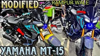 RAMPUR se Aaye YAMAHA MT-15 Modified Karane | Crash Guard | Ring Light | SKD Originals #rajubhaiskd