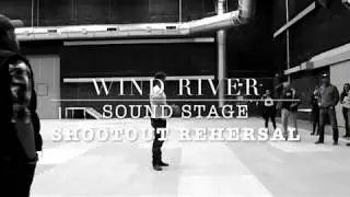 Taylor Sheridan Wind River Shootout Scene Rehearsals