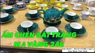 BEAUTIFUL 24k GOLD PLATED BAT TRANG TEA POT MODELS.