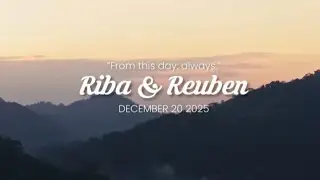 RIBA &  REUBEN WEDDING VIDEO || DEC 20th 2025 ||