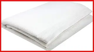 EverOne White Cotton Thermal Blanket, 66&rdquo; x 90&rdquo;