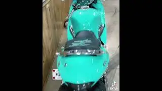 Gen 1 Hayabusa with a custom paint job and loaded with chrome parts -All Things Chrome 615-431-2294!