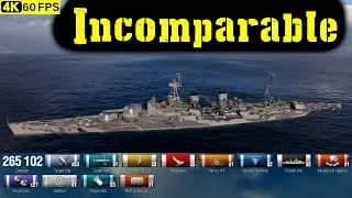 World of Warships Incomparable Replay - 5 Kills 265.1K DMG(Patch 12.8.0)
