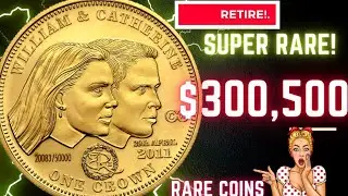 william & catherine 2011 one crown coin worth big money -Coins Worth money!