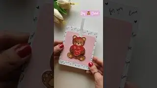 ADORABLE Teddy Pull Up Heart Card!💓 #handmadecard