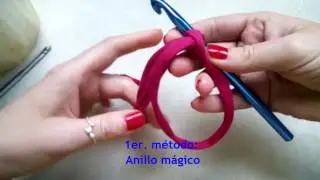 Anillo Mágico crochet para diestras: Explicación paso a paso